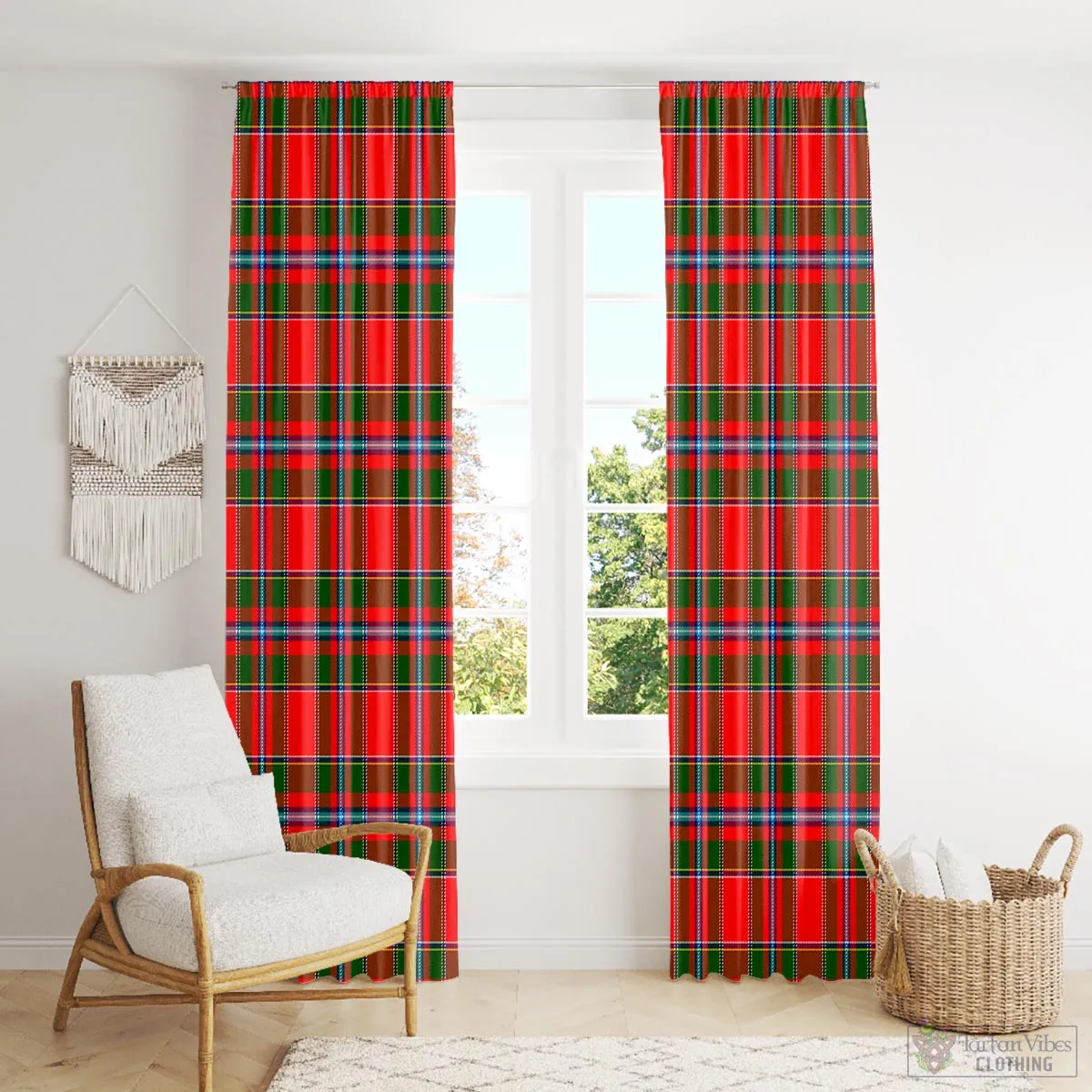 Butter Tartan Window Curtain