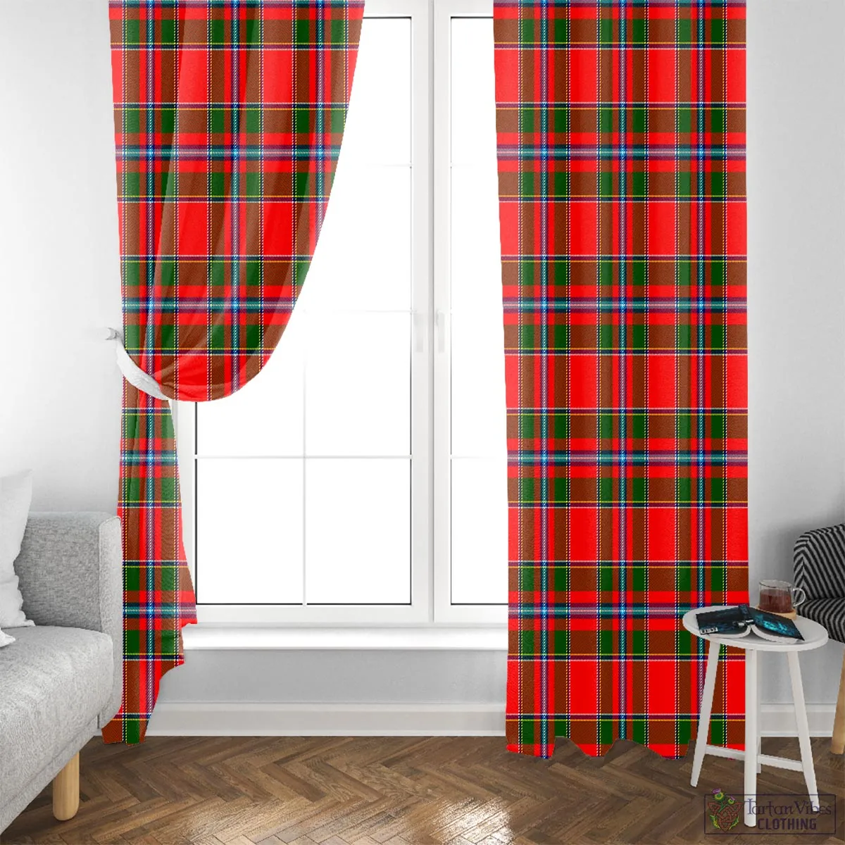 Butter Tartan Window Curtain