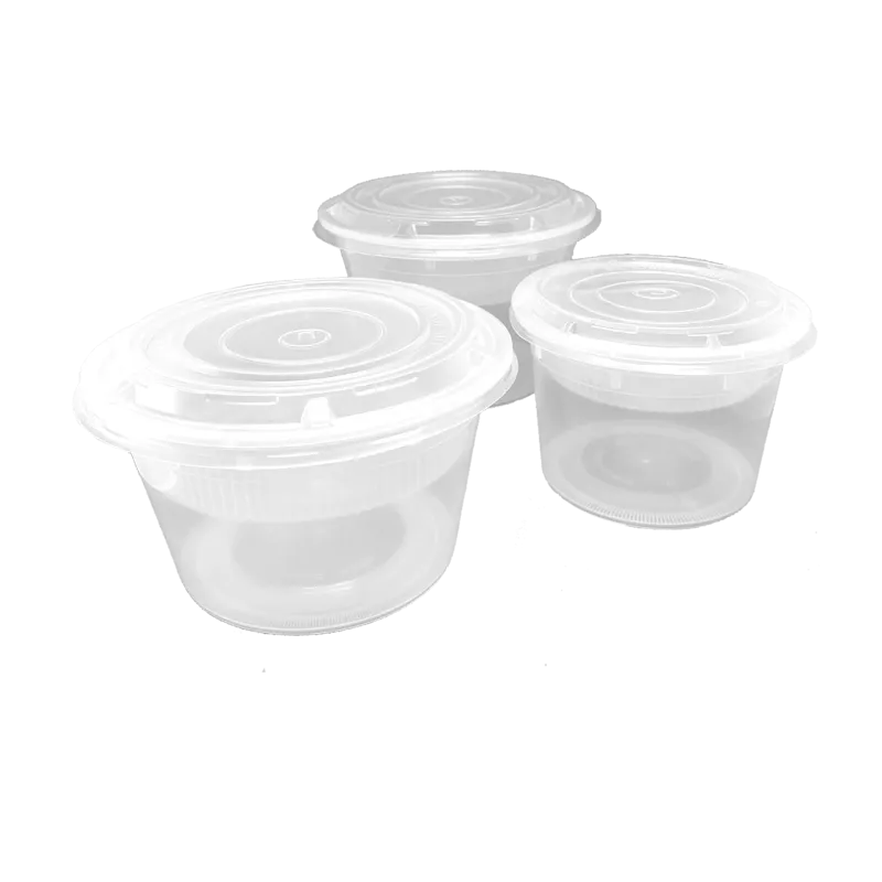 CCF 32OZ(D139MM) Premium PP Injection Plastic Soup Bowl with Insert & Lid - 50 Sets/Cases (Microwavable)