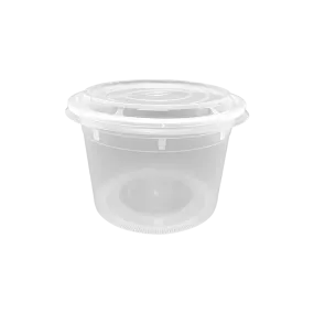 CCF 32OZ(D139MM) Premium PP Injection Plastic Soup Bowl with Lid - 120 Sets/Cases (Microwavable)