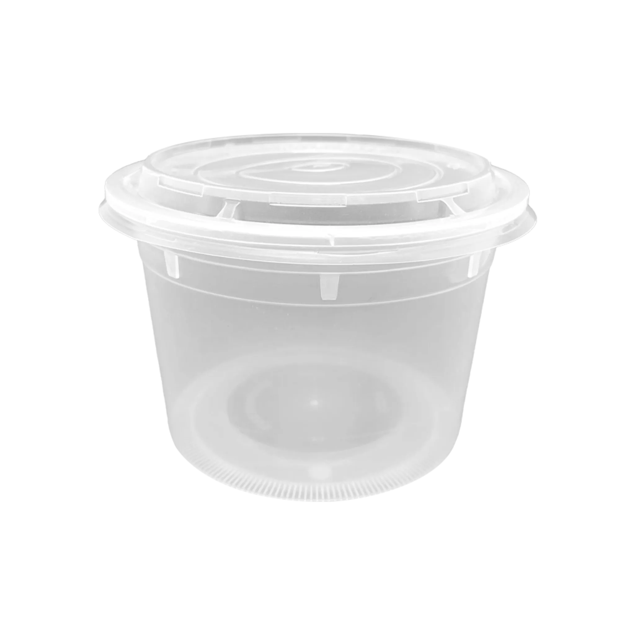 CCF 36OZ(D175MM) Premium PP Injection Plastic Soup Bowl with Lid - 120 Sets/Cases (Microwavable)