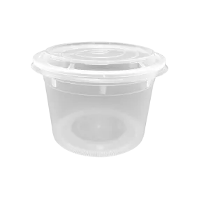 CCF 36OZ(D175MM) Premium PP Injection Plastic Soup Bowl with Lid - 120 Sets/Cases (Microwavable)