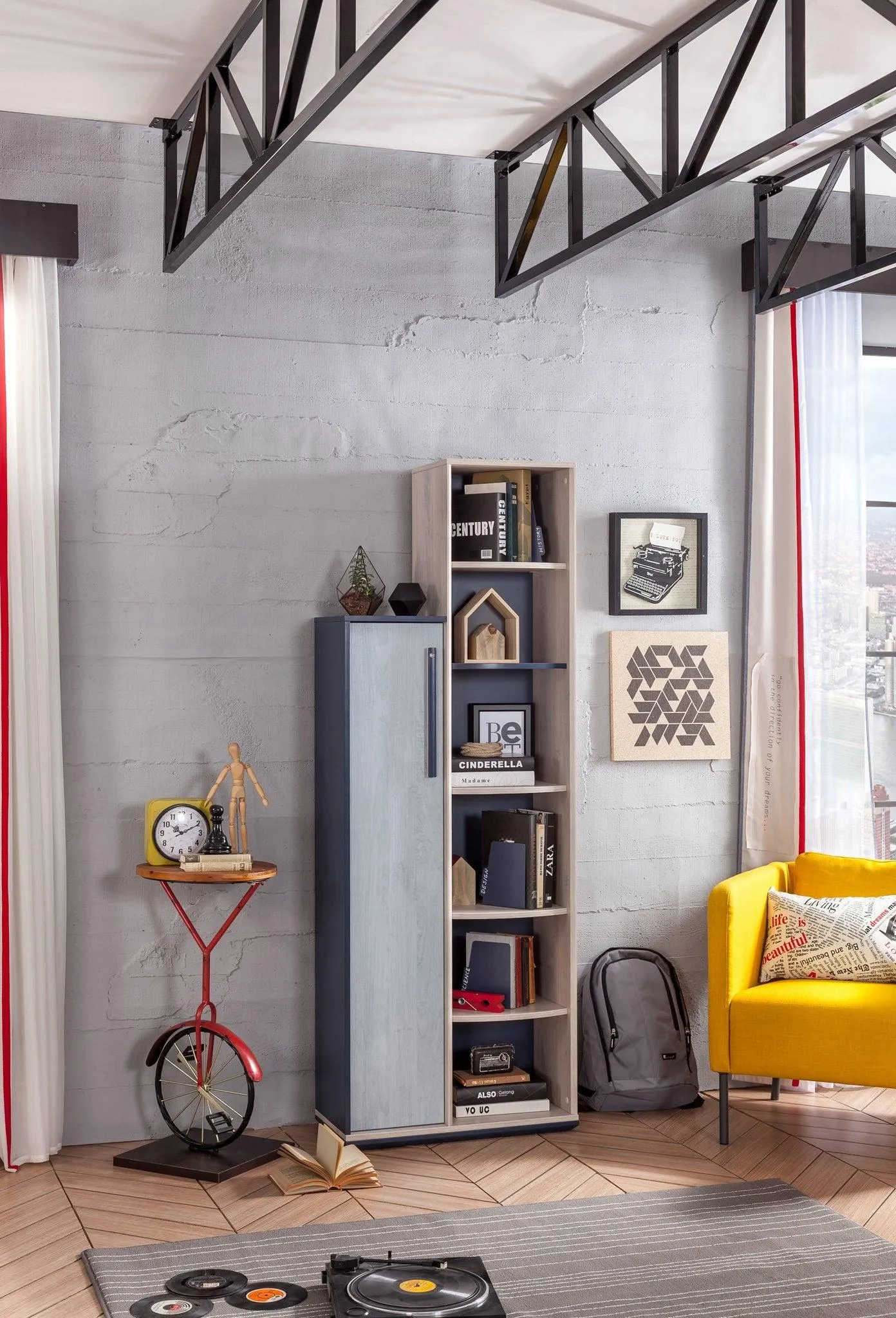 Cilek Trio Bookcase With Storage