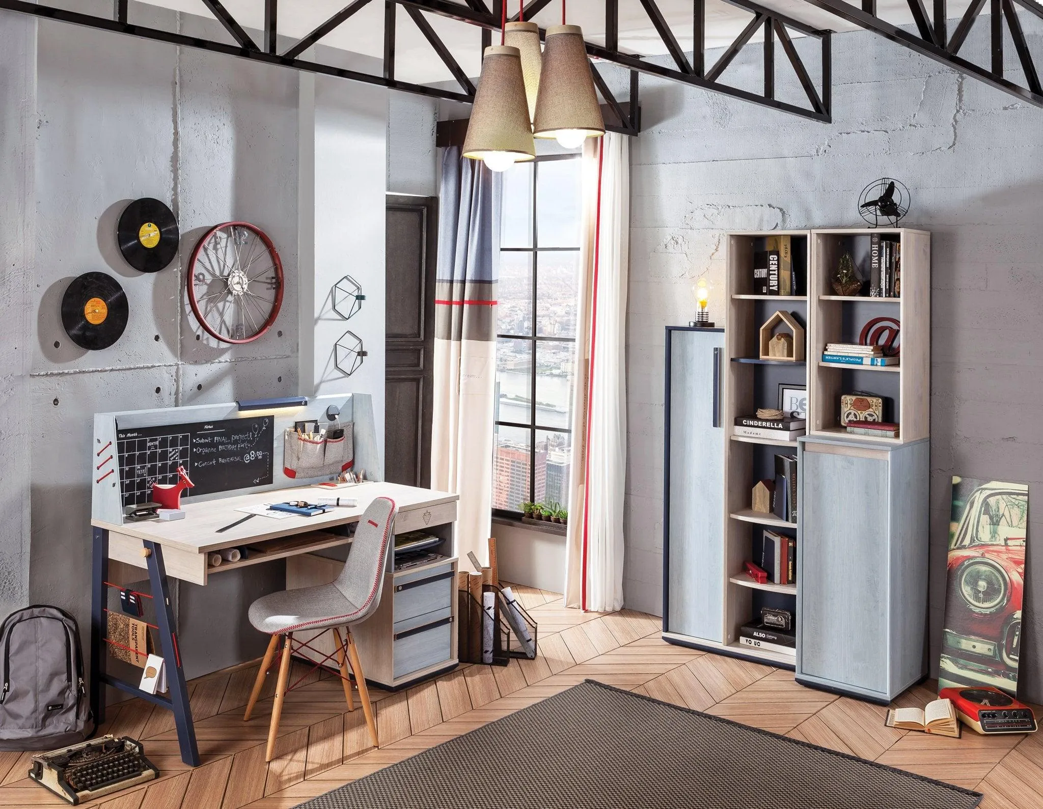 Cilek Trio Bookcase With Storage