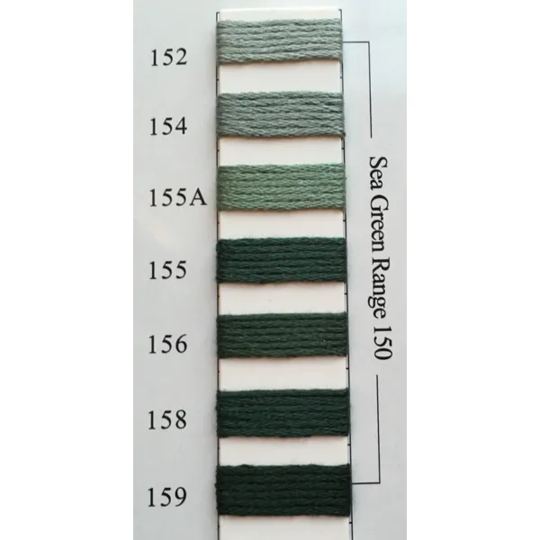 Colors 152 - 159 Sea Green Range