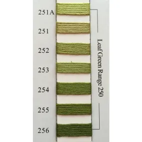 Colors 251A - 256 Leaf Green Range
