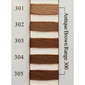 Colors 301 - 305 Antique Brown Range