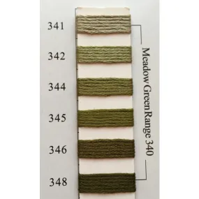 Colors 341 - 348 Meadow Green Range