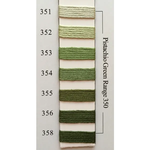 Colors 351 - 358 Pistachio Green Range