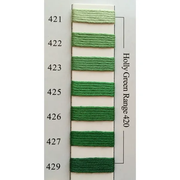 Colors 421 - 429 Holly Green Range