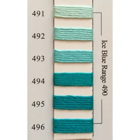 Colors 491 - 496 Ice Blue Range