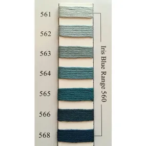 Colors 561 - 568 Iris Blue Range