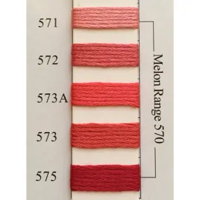 Colors 571 - 575 Melon Range