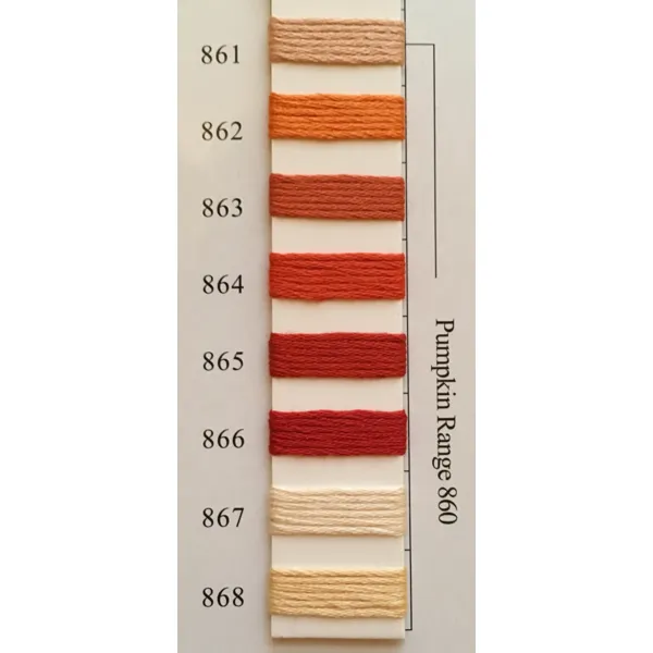 Colors 861 - 868 Pumpkin Range