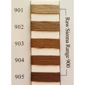 Colors 901 - 905 Raw Sienna Range