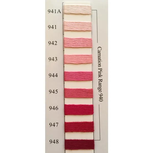 Colors 941A - 948 Carnation Pink Range