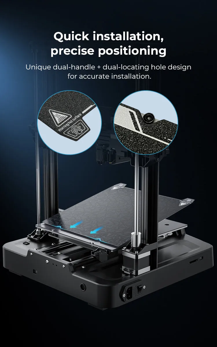 Creality K1 Max Dual-PEO-Sided Printing Platform Board Kit 310x315mm （Without soft magnetic sticker ）-AU Stock