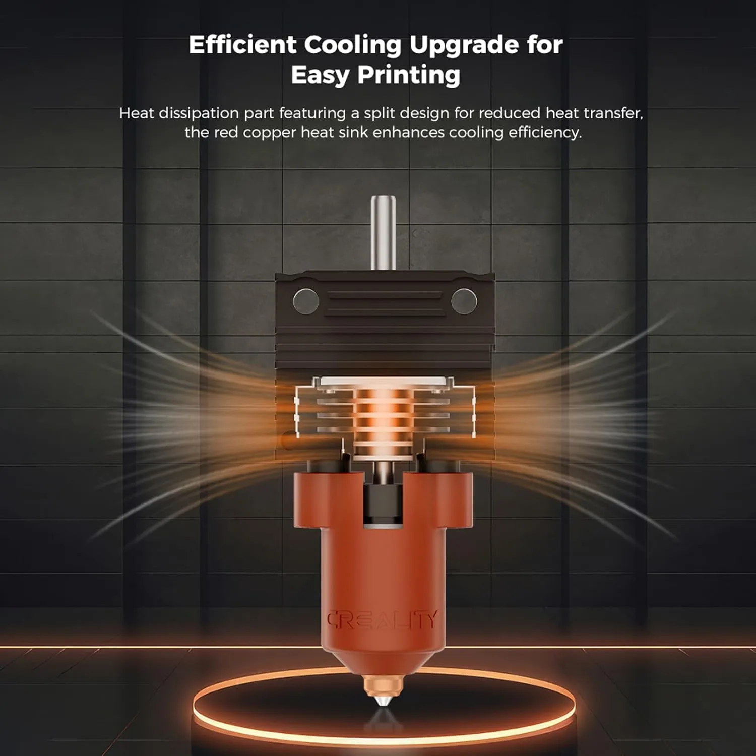 Creality K1 Series Ceramic Heating Block Kit with Quick-swap Nozzle Kit, 300°C High Temperature Resistance and High Flow Hot End Print Head with Heat Sink for K1, K1 Max, K1C 3D Printers