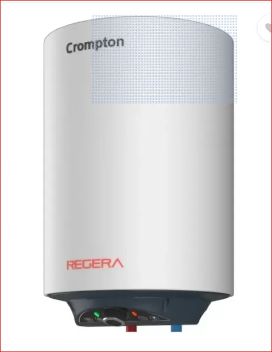 Crompton 15 L Storage Water Geyser (Regera 15 Ltr Glasslined With Free Connection Pipes and Free Installation, White)