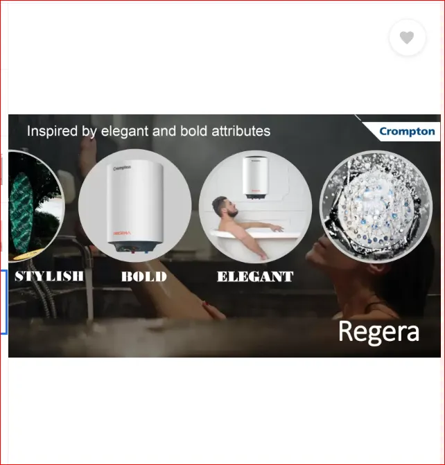 Crompton 25 L Storage Water Geyser (Regera 25 Ltr Glasslined With Free Connection Pipes and Free Installation, White)
