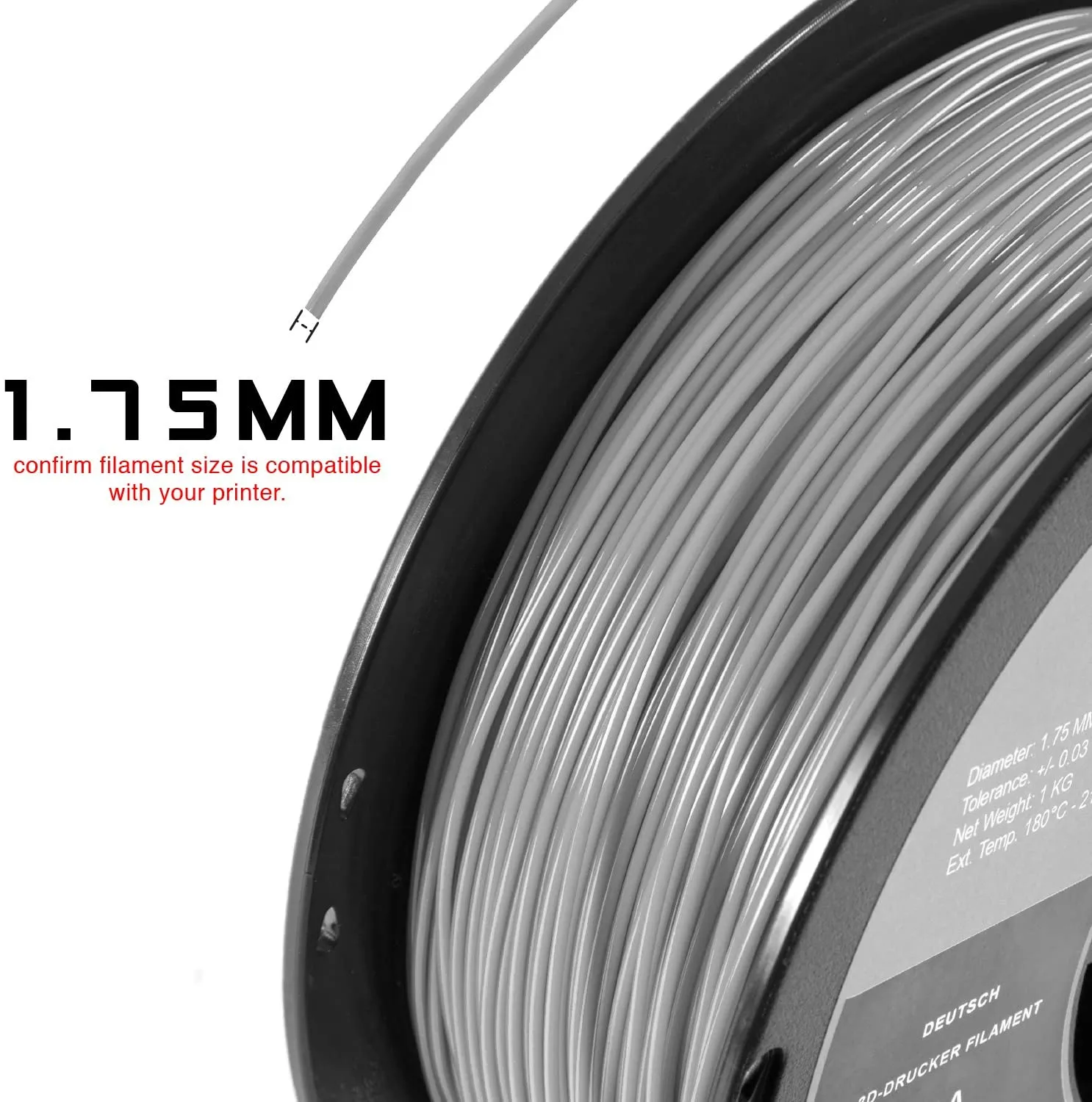 DARK YELLOW PLA FILAMENT - 1.75MM, 1KG SPOOL