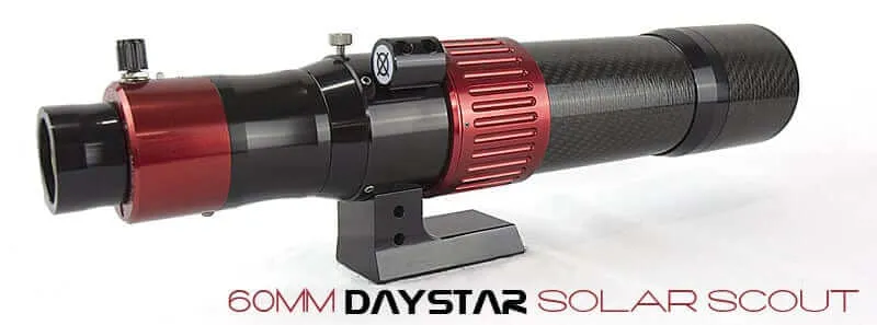 DayStar Filters Solar Scout 60mm f/15.5 H-alpha Carbon Fiber Solar Telescope (Chromosphere, OTA Only)