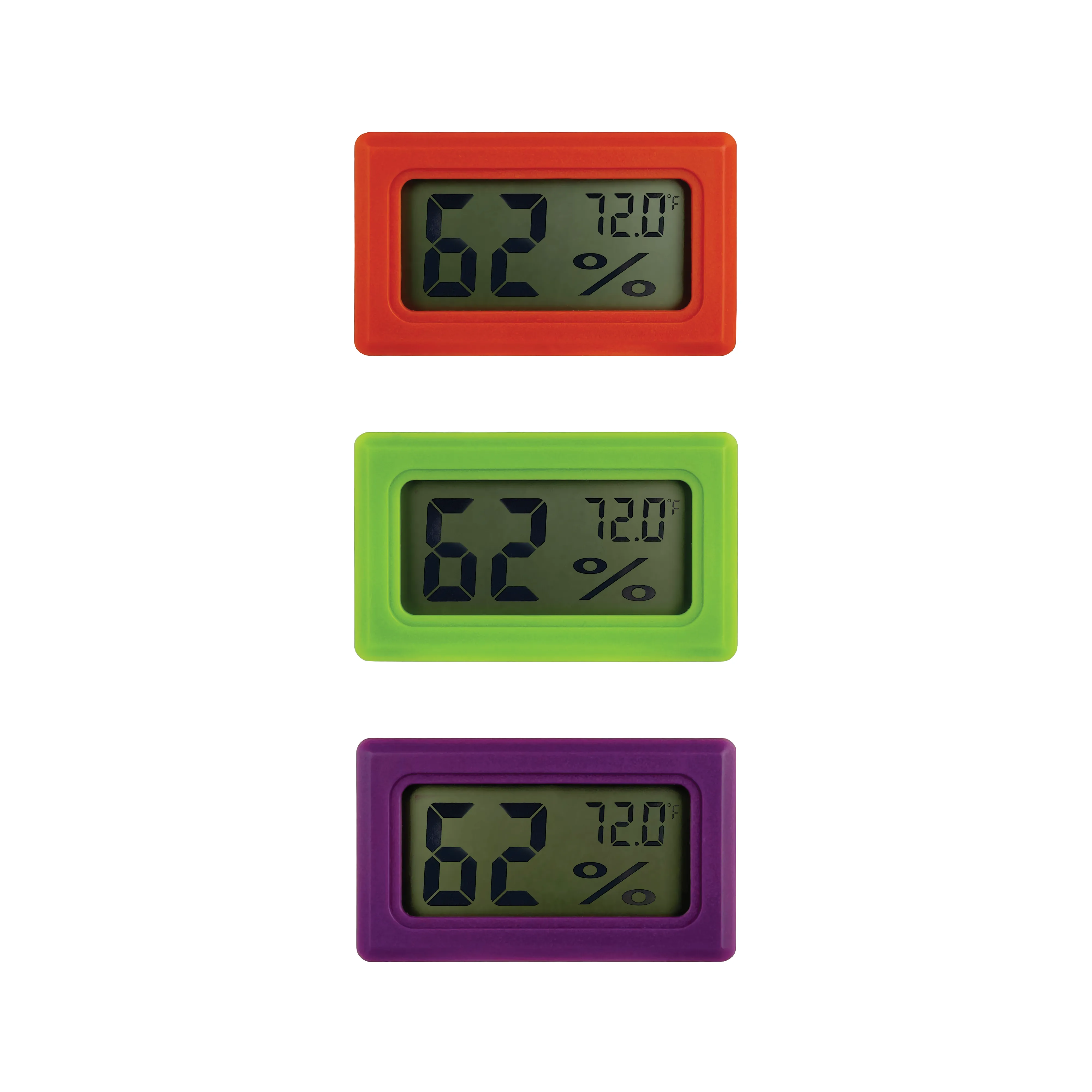 Digital Hygrometers | Color-coded 6-Pack Digital Hygrometers