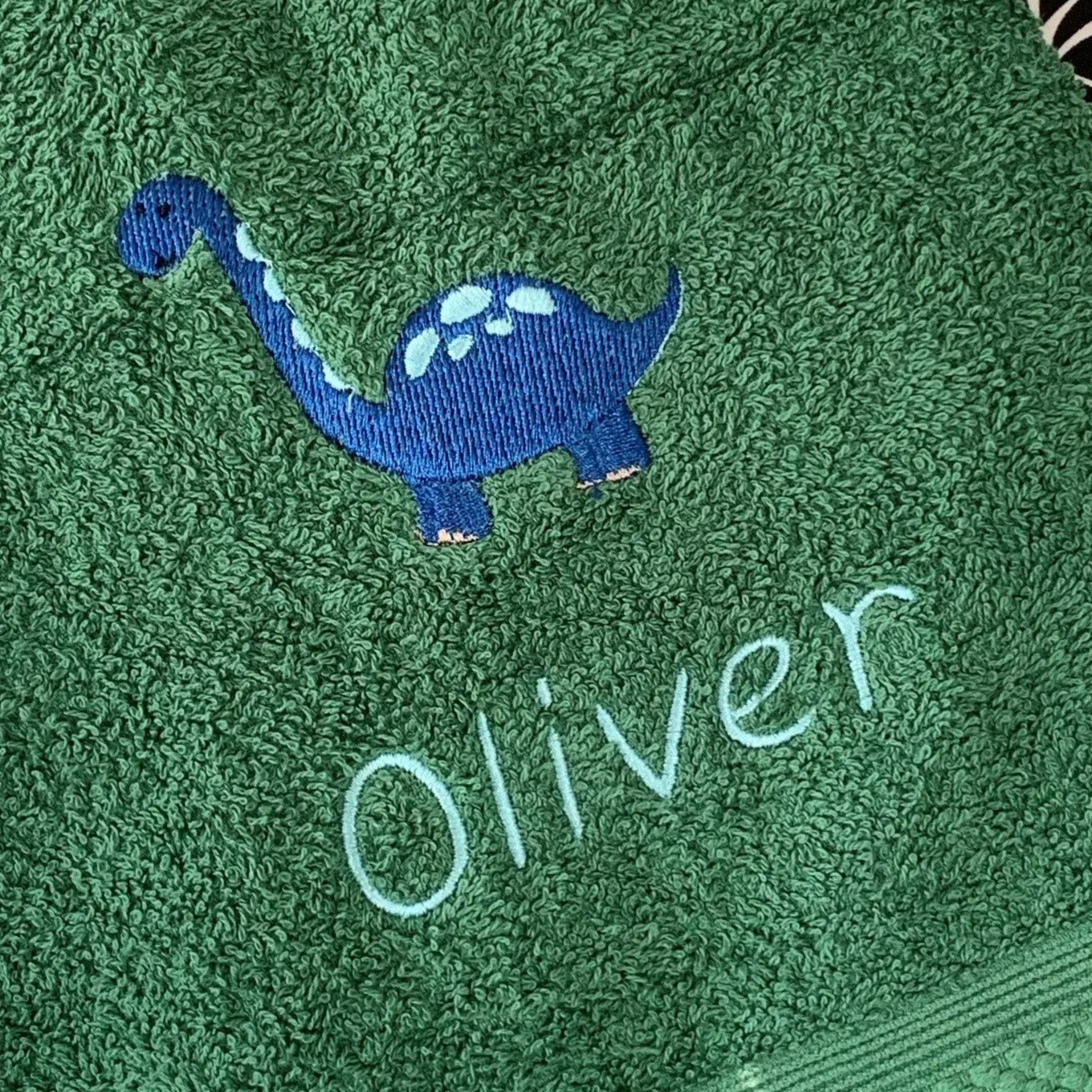 Dinosaur (Blue) Canvas Trug - Toy Storage Tub - Personalised