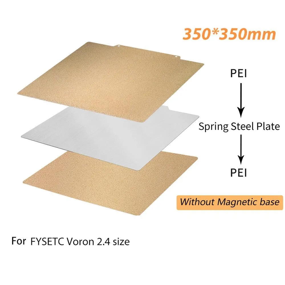 Dual Sided PET/PEI Magnetic Print Bed: For Artillery, Creality 3D Printers and more
