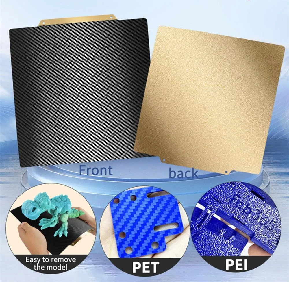 Dual Sided PET/PEI Magnetic Print Bed: For Artillery, Creality 3D Printers and more