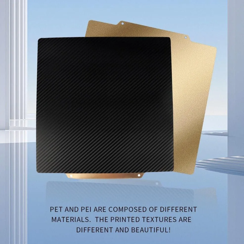 Dual Sided PET/PEI Magnetic Print Bed: For Artillery, Creality 3D Printers and more