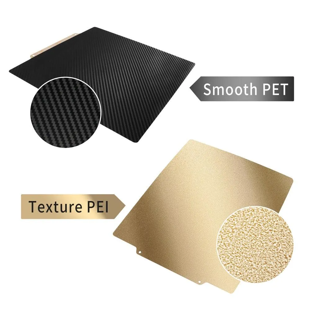 Dual Sided PET/PEI Magnetic Print Bed: For Artillery, Creality 3D Printers and more