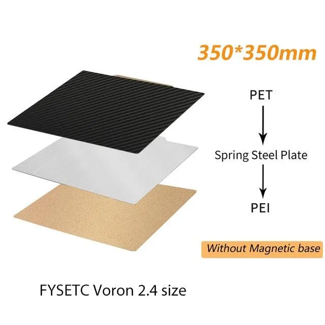 Dual Sided PET/PEI Magnetic Print Bed: For Artillery, Creality 3D Printers and more