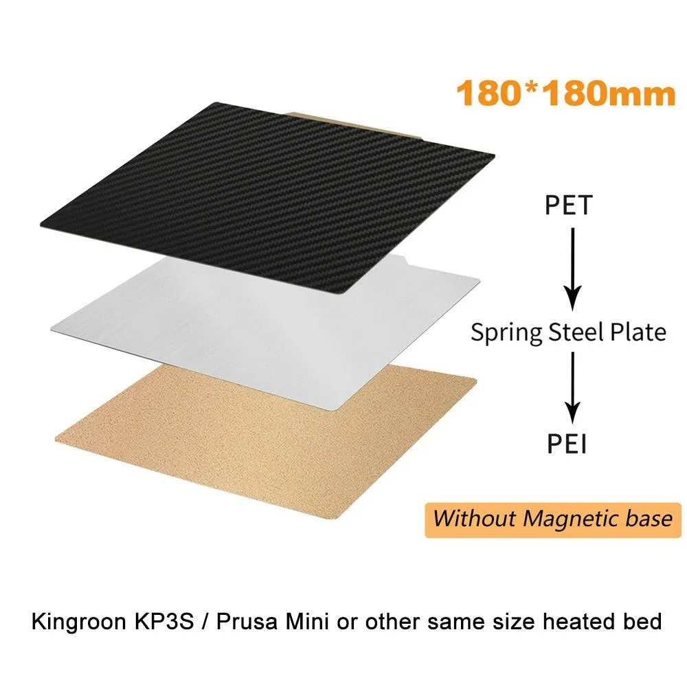 Dual Sided PET/PEI Magnetic Print Bed: For Artillery, Creality 3D Printers and more