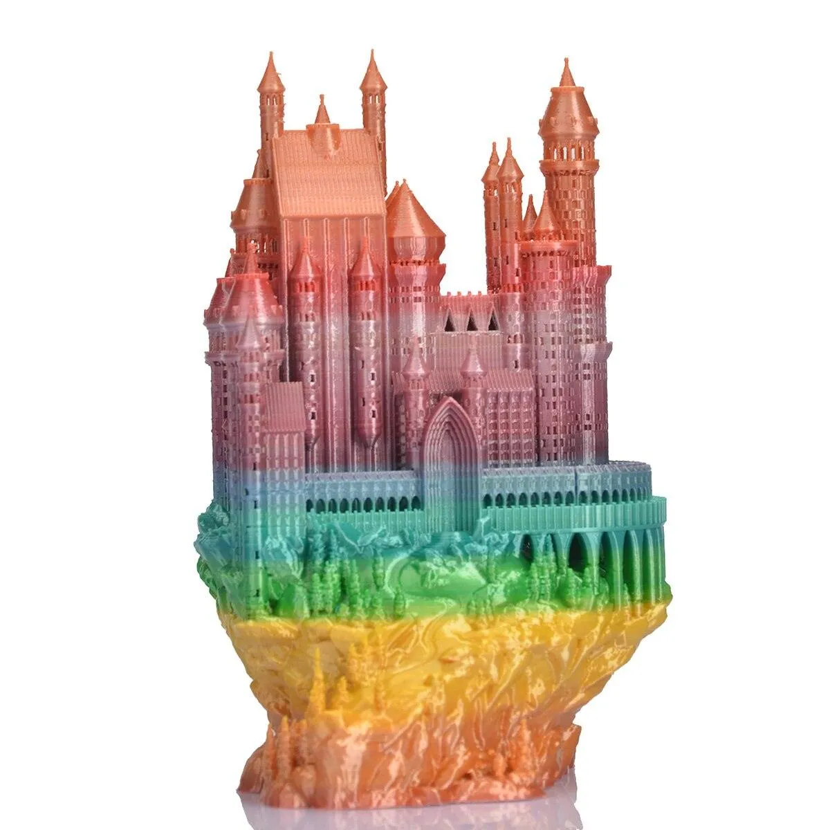 ERYONE Mini Rainbow PLA 3D Printer Filament: More Frequent Changes Than Regular Rainbow Filaments