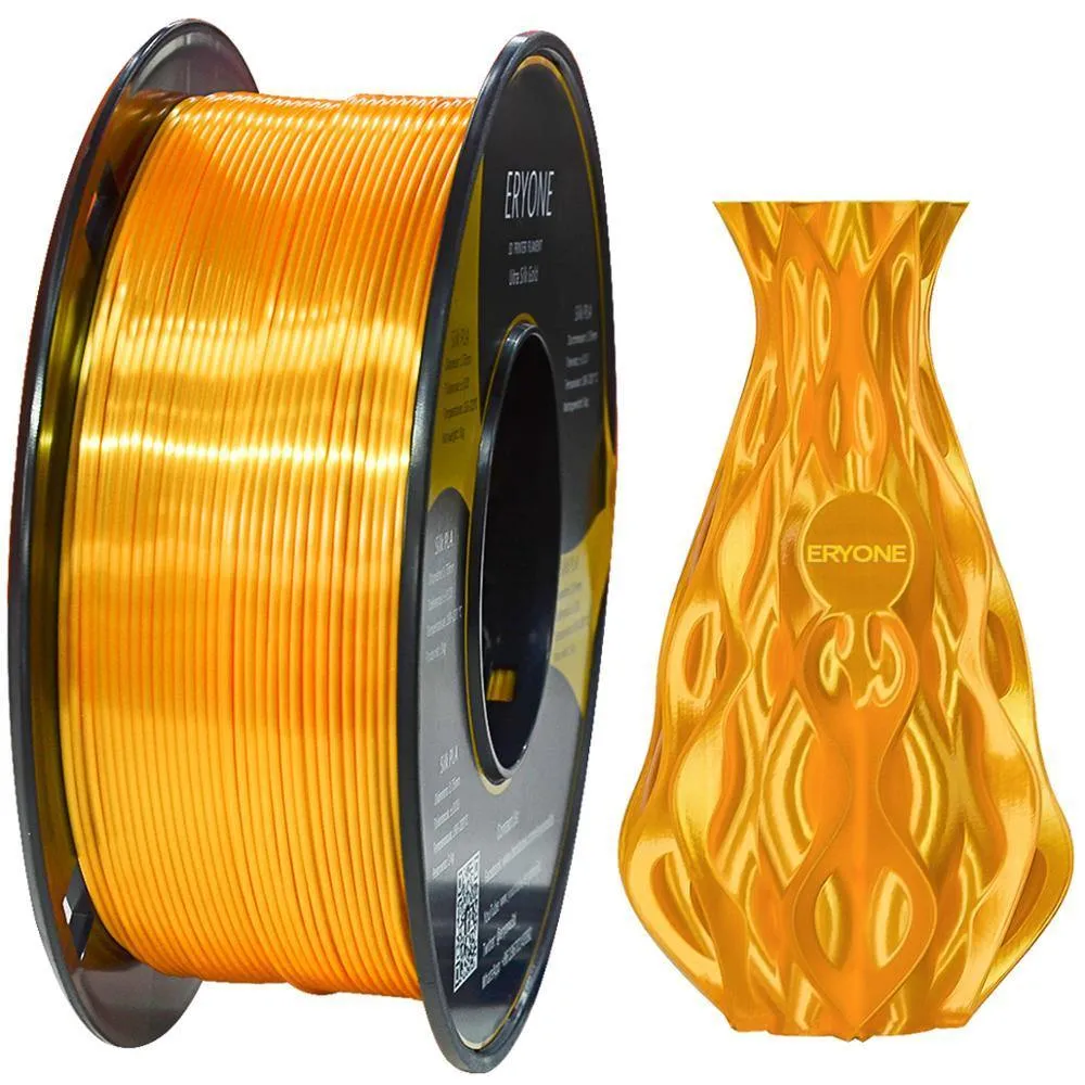 ERYONE Ultra Silk PLA 3D Printer Filament 1.75mm 1kg Strong Colours Super High Gloss Finish