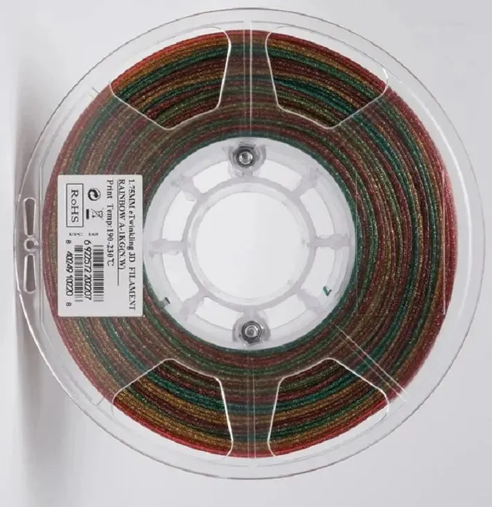 eSUN PLA 3D Printer Filament 1.75mm 1kg (Twinkling Rainbow)