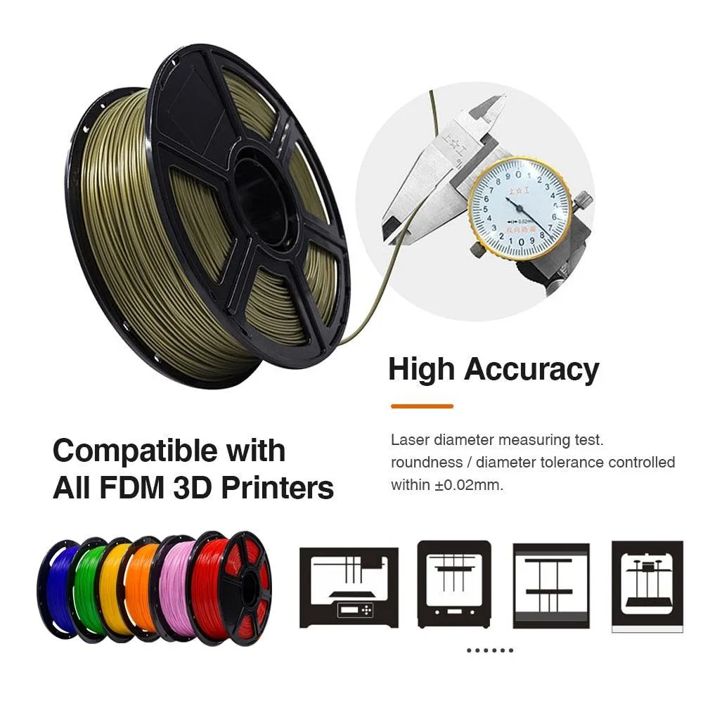 Flashforge PLA 3D Printer Filament: UK Stock 1kg 1.75mm various colours