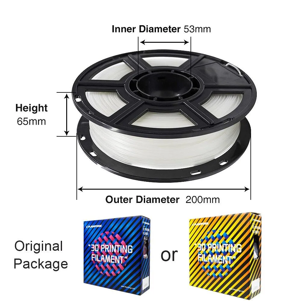 Flashforge PLA 3D Printer Filament: UK Stock 1kg 1.75mm various colours