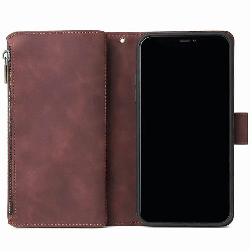 Functional Phone Case for iPhone Samsung Zipper Wallet Case Wristlet Clutch