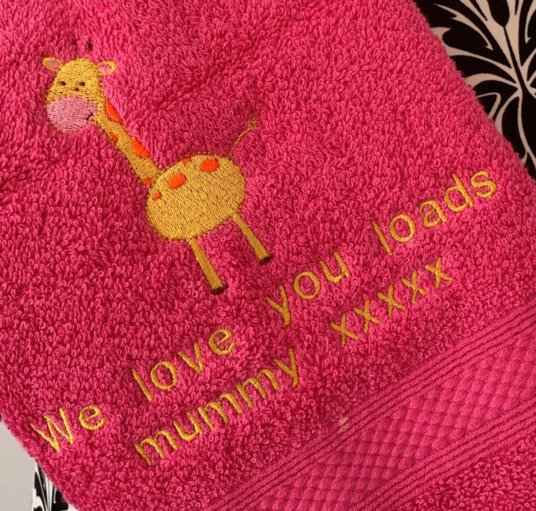 Giraffe Canvas Trug - Toy Storage Tub - Personalised