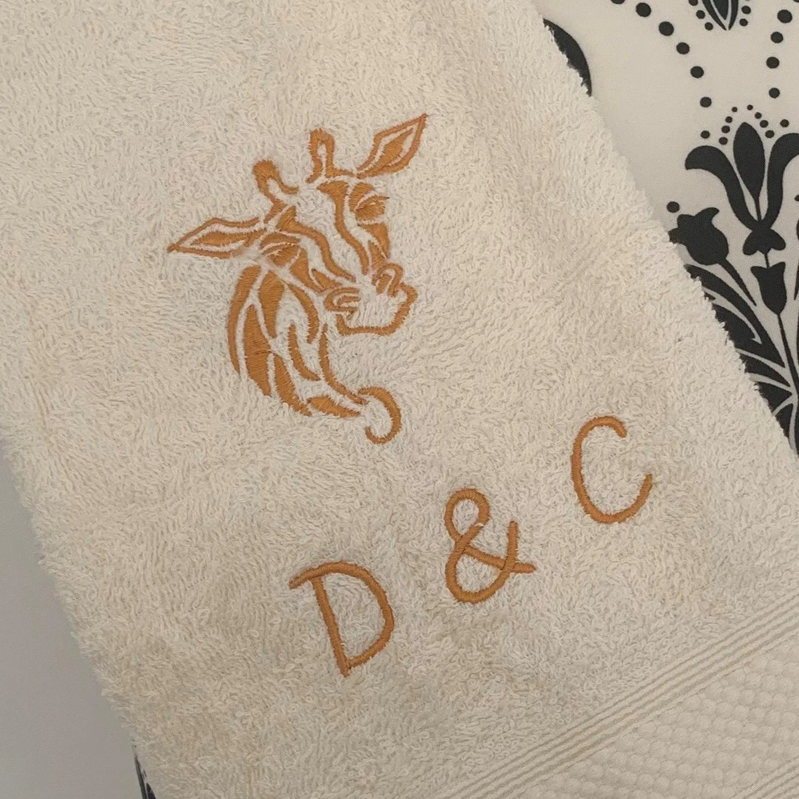 Giraffe Head Canvas Trug - Toy Storage Tub - Personalised