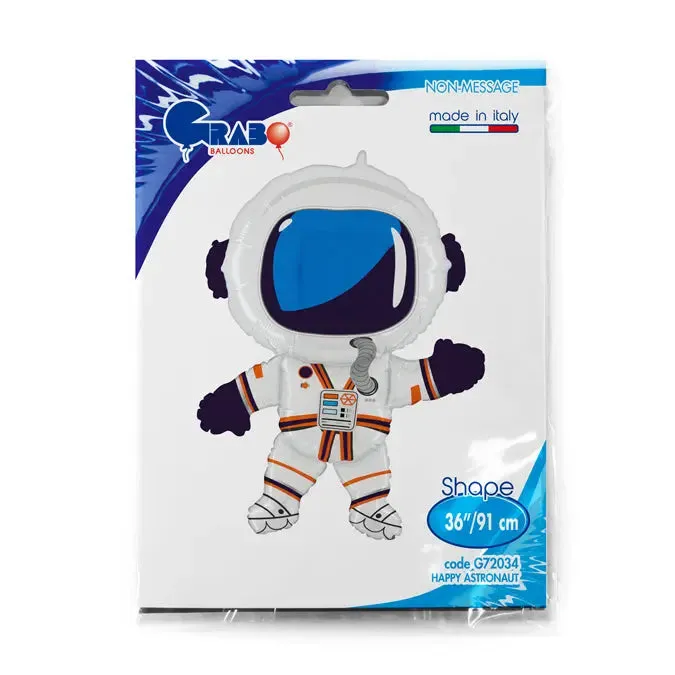 Happy Astronaut 36 ″ Aluminum Balloon