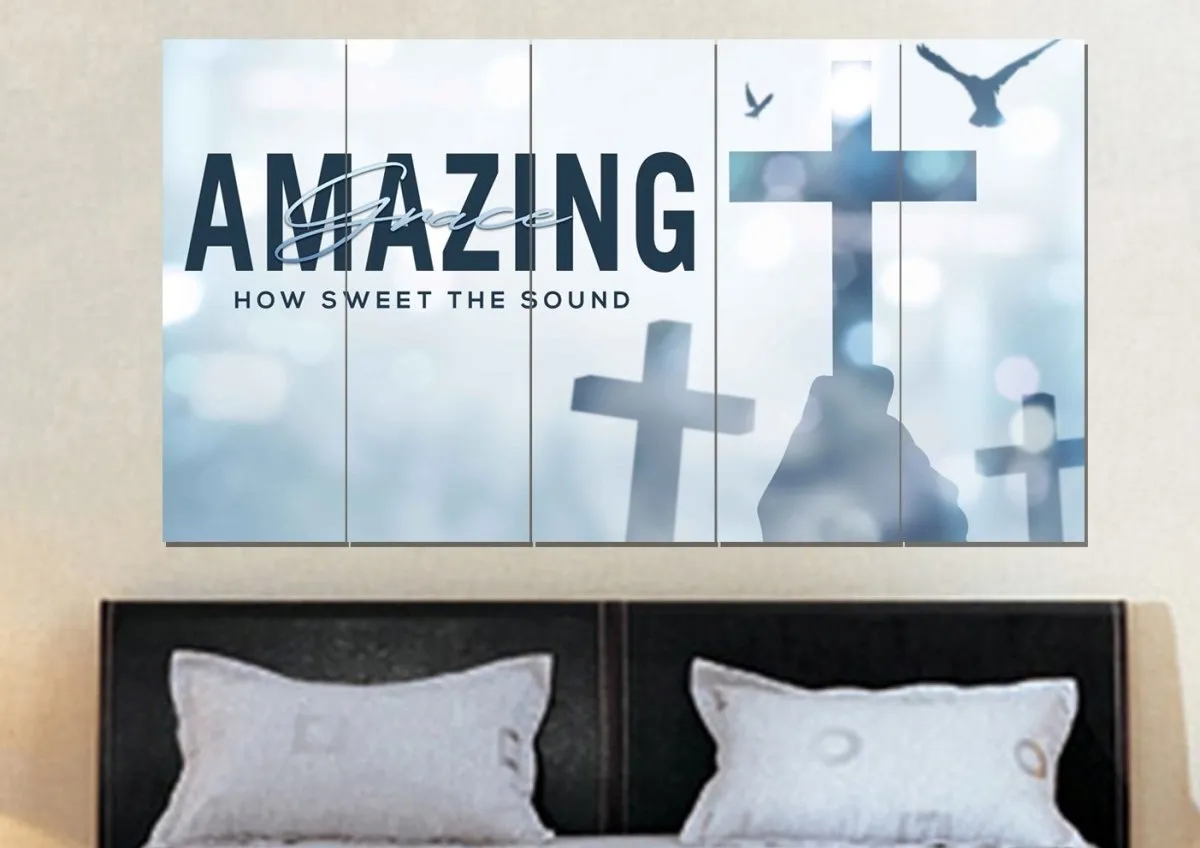 Holding Amazing Grace Wall Art & Decor - Christian Canvas Wall Art