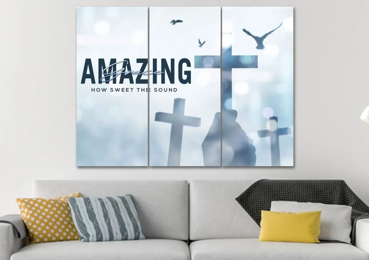 Holding Amazing Grace Wall Art & Decor - Christian Canvas Wall Art