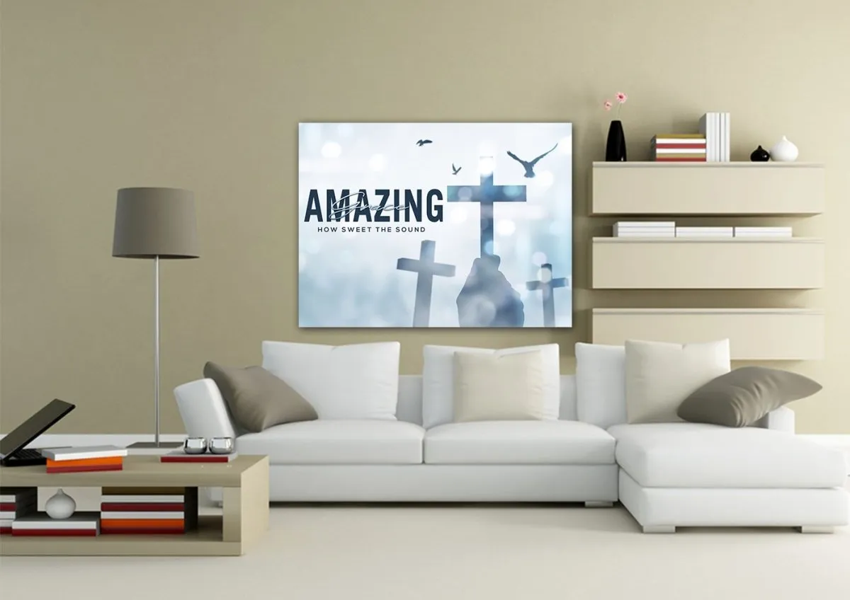 Holding Amazing Grace Wall Art & Decor - Christian Canvas Wall Art