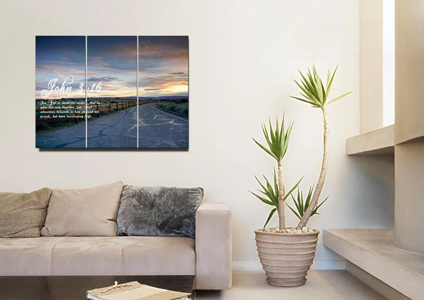 John 316 Kjv #15 Bible Verse Canvas Wall Art - Christian Canvas Wall Art