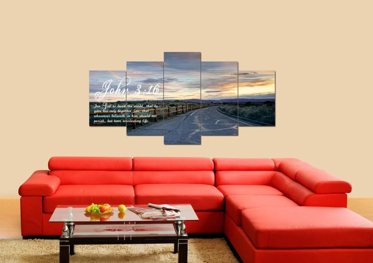 John 316 Kjv #15 Bible Verse Canvas Wall Art - Christian Canvas Wall Art