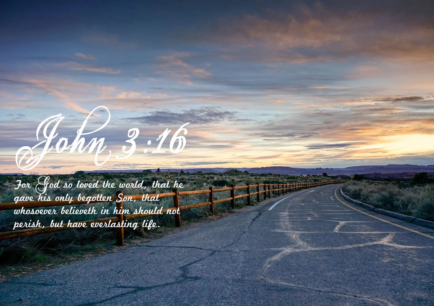 John 316 Kjv #15 Bible Verse Canvas Wall Art - Christian Canvas Wall Art