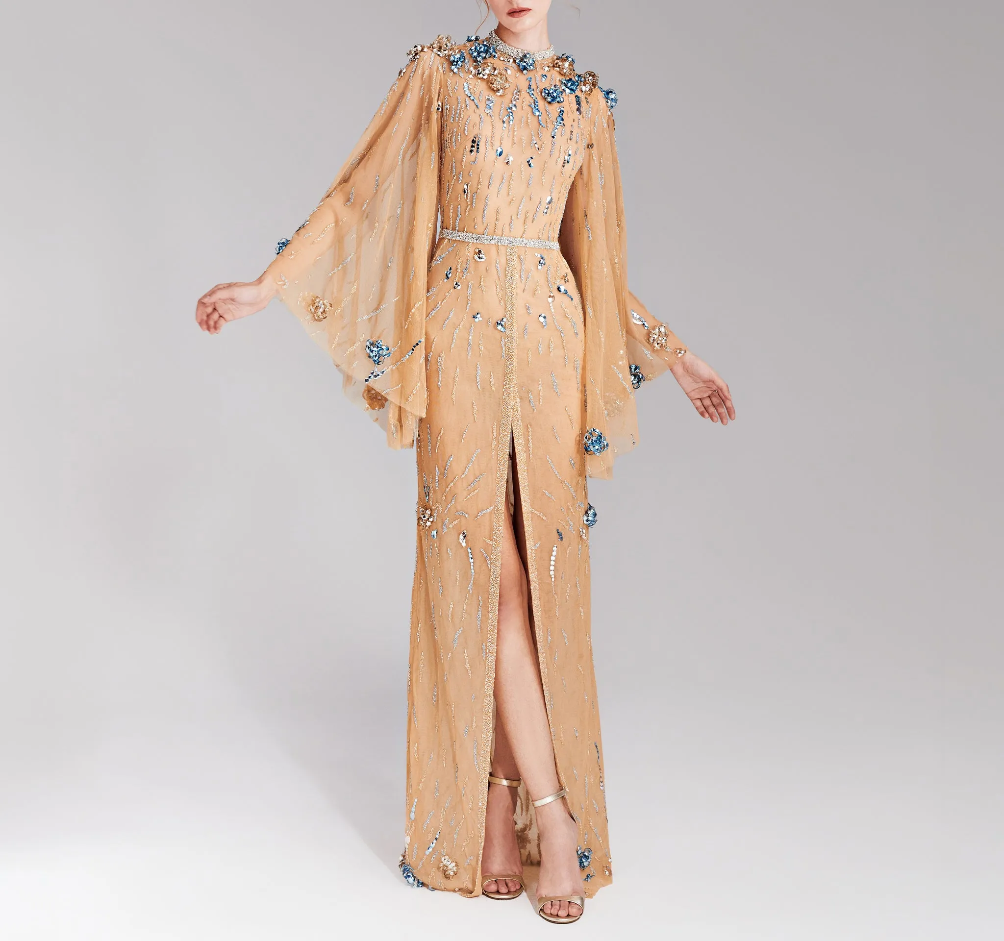 Kaftan Dress in Skin Tone